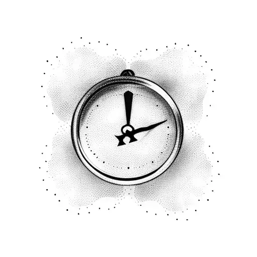 Digital Clock with 2:10 pm on it tattoo design idea