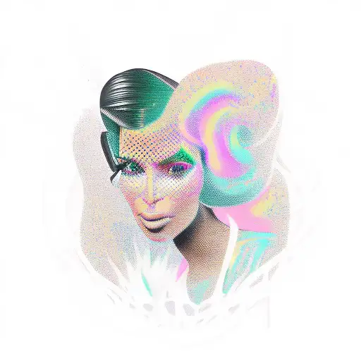 Kim Kardashian tattoo design idea