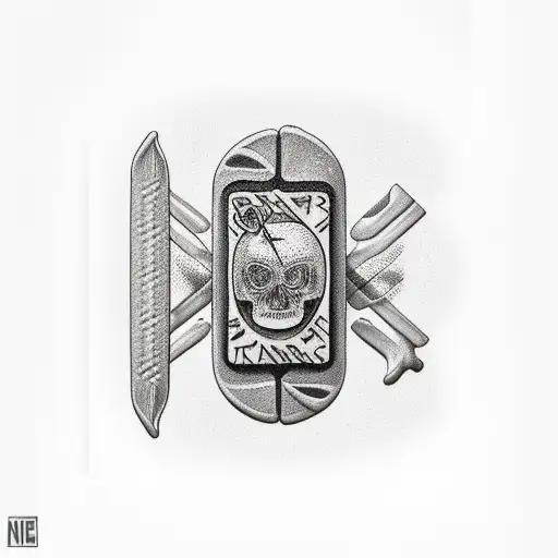 humanized fudge bar tattoo design idea