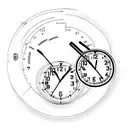 Digital Clock with 2:10 pm on it tattoo design idea