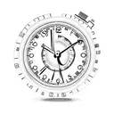 Digital Clock with 2:10 pm on it tattoo design idea