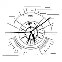 clock digital tattoo design idea