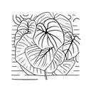 Monstera leaf tattoo design idea