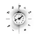 Digital Clock with 2:10 pm on it tattoo design idea