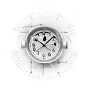 Digital Clock with 2:10 pm on it tattoo design idea