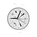 Digital Clock with 2:10 pm on it tattoo design idea