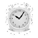 Digital Clock with 2:10 pm on it tattoo design idea