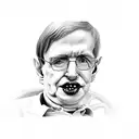 Stephen Hawking tattoo design idea