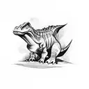 Small Dinosaur from Jurassic Park tattoo design idea