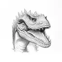 Small Dinosaur from Jurassic Park tattoo design idea