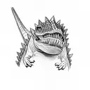 Small Dinosaur from Jurassic Park tattoo design idea