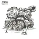 tank with memorial date or equal for my grandpa tattoo design idea