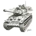 tank with memorial date or equal for my grandpa tattoo design idea