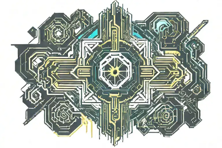 Cyberpunk 2077 Cyberware implants tattoo design idea