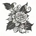 **1. Blackout Base** - **Solid Areas:** Covers from mid-thigh to ankle with areas of solid black ink tattoo design idea