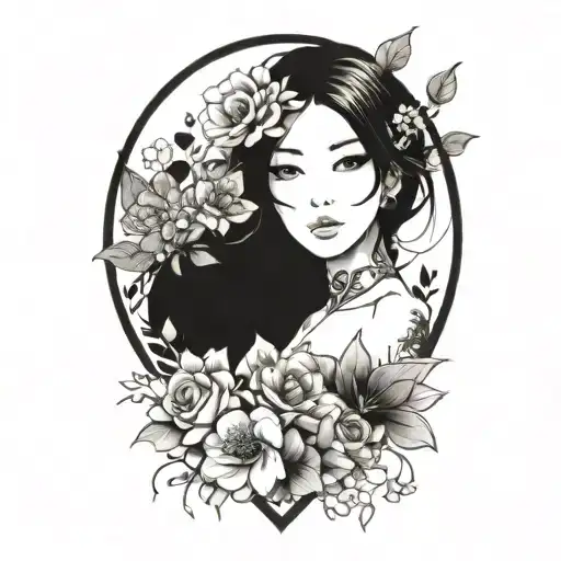 January February September October December birth flower bouquet  tattoo design idea