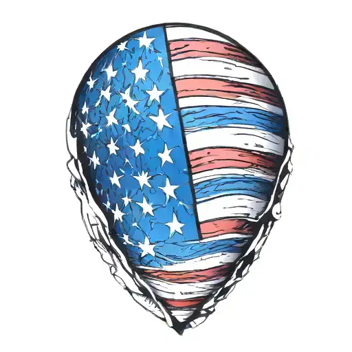 american flag sleeve tattoo design idea