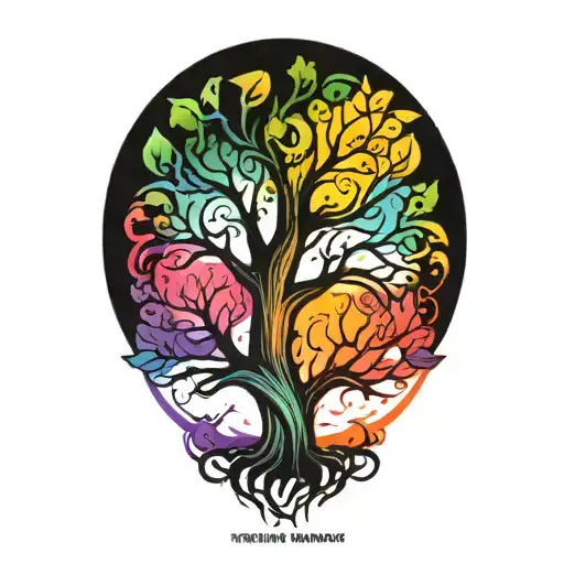 family tree tattoo design idea
