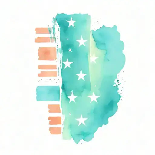 american flag sleeve tattoo design idea