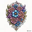 January February September October December birth flower bouquet  tattoo design idea
