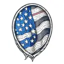 american flag sleeve tattoo design idea