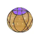 A dotwork tattoo of a basketball surrounded by astrological symbols, representing the client's passion for both basketball and astrology tattoo design idea