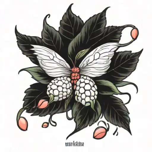 Lychee tattoo design idea