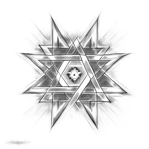 star of David tattoo design idea