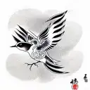 Swallow Bird tattoo design idea