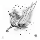 icarus falling tattoo design idea