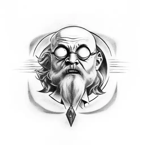 harry potter felix felicis tatto with circles around it tattoo design idea