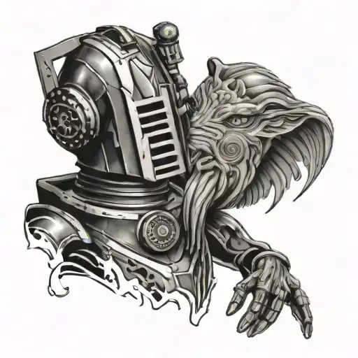 Cyberman Dalek Weeping angel tattoo design idea