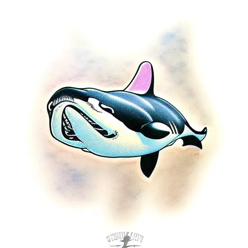 orca whale tattoo design idea