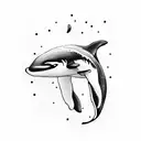 orca whale tattoo design idea