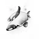 orca whale tattoo design idea