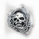 death tattoo design idea