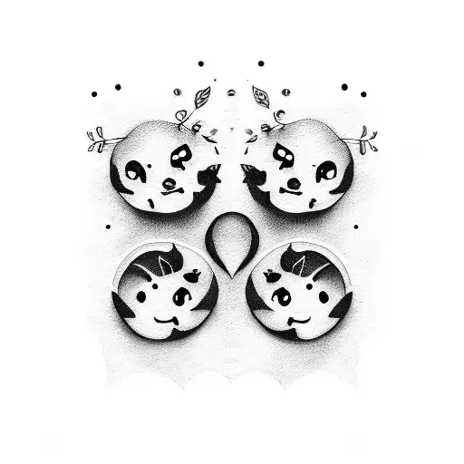 four member family tattoo tattoo design idea