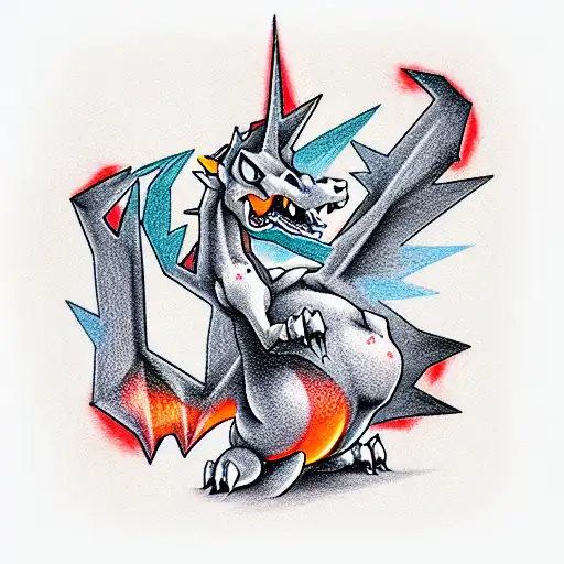 charizard tattoo design idea