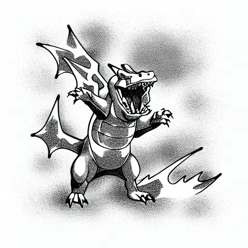 charizard tattoo design idea