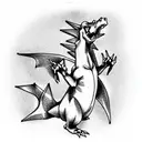 charizard tattoo design idea