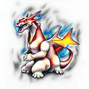 charizard tattoo design idea