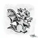 charizard tattoo design idea