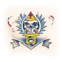 arco e flecha tattoo design idea