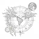 Maps from my scars, they keep telling me to go through thorns to the stars, slowly like a teardrop broken bottle with a semicolon tattoo design idea