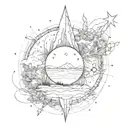 Maps from my scars, they keep telling me to go through thorns to the stars, slowly like a teardrop broken bottle with a semicolon tattoo design idea