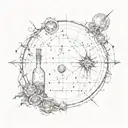 Maps from my scars, they keep telling me to go through thorns to the stars, slowly like a teardrop broken bottle with a semicolon tattoo design idea