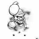 Popeye soccer tattoo design idea