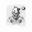 Popeye soccer tattoo design idea
