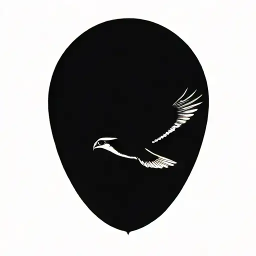 osprey diving with talons catching arctic grayling tattoo design idea