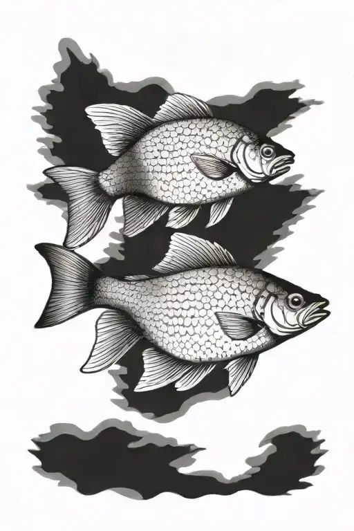 arctic grayling tattoo design idea